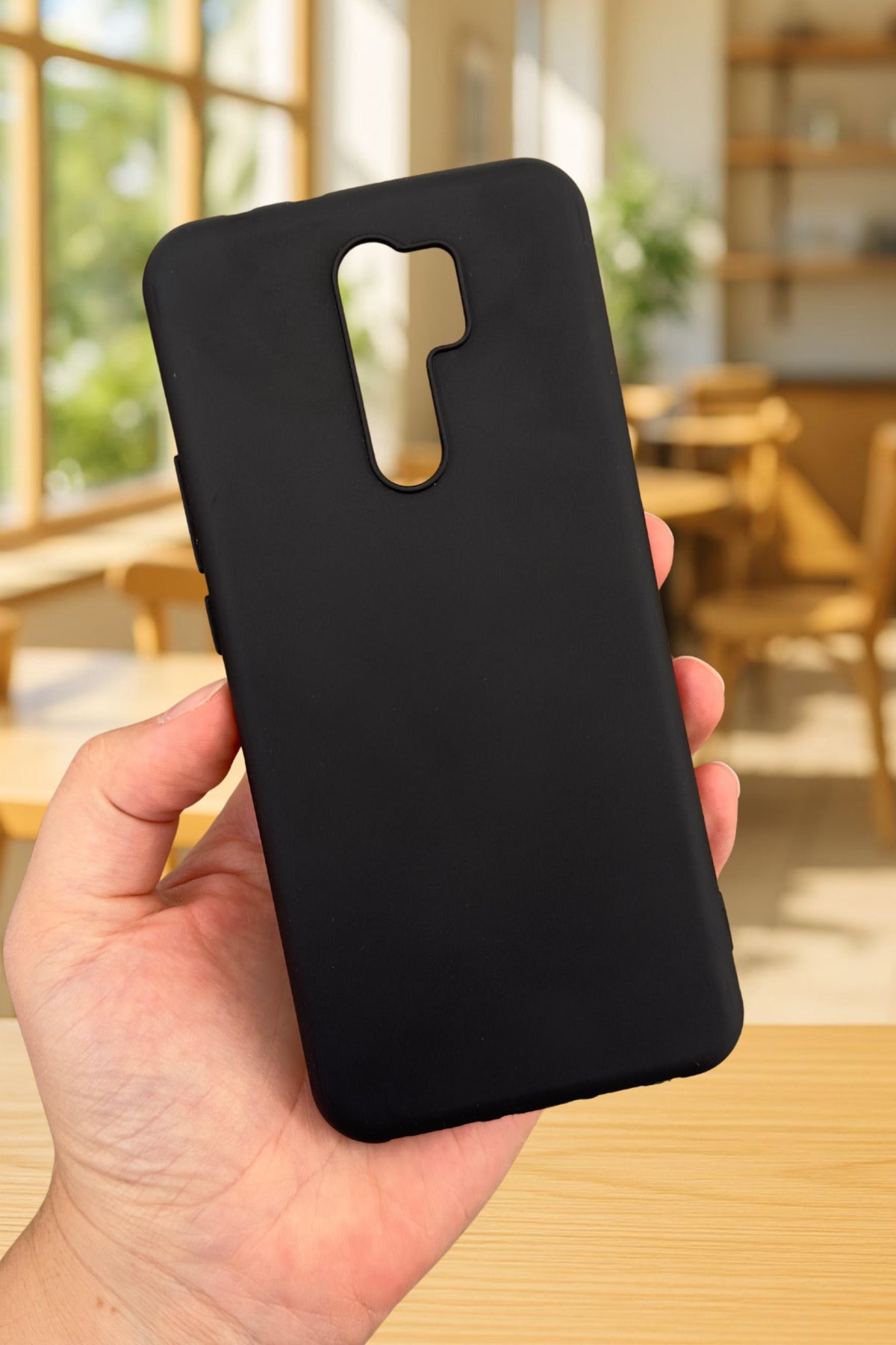 Xiaomi Redmi 9 Uyumlu Silikon Darbe Emici Klasik Korumalı Rubber Kılıf