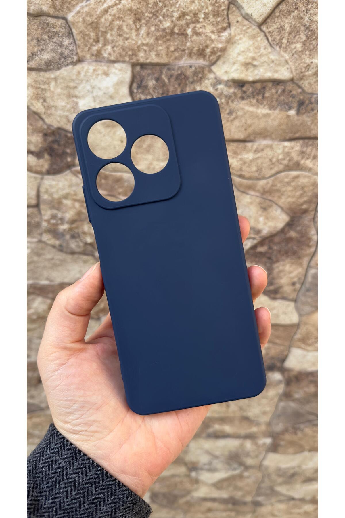 REALME C53 Uyumlu Silikon Darbe Emici Klasik Korumalı Rubber Kılıf