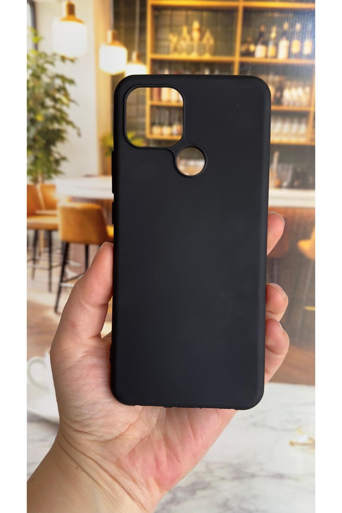 Oppo A15 Uyumlu Silikon Darbe Emici Klasik Korumalı Rubber Kılıf