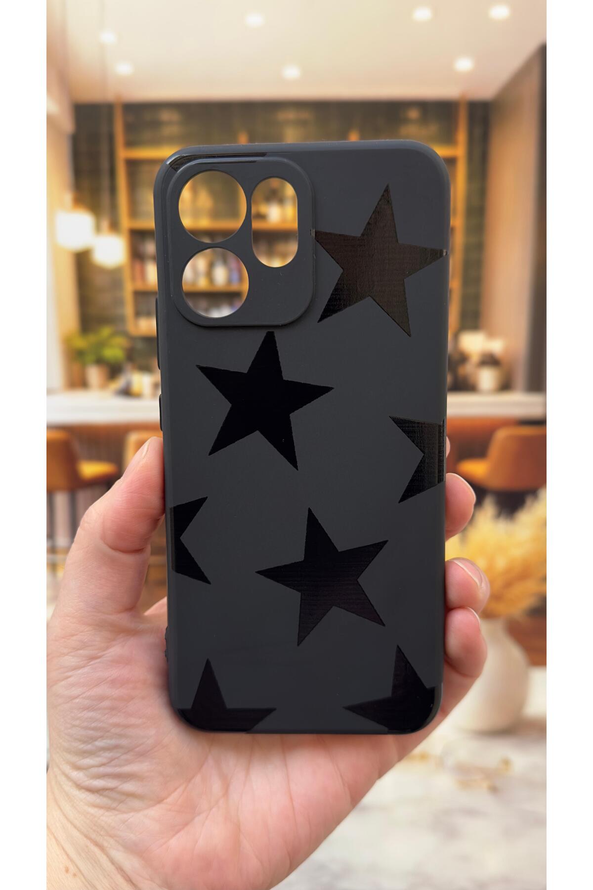 OPPO RENO 14F Uyumlu Star Silikon Darbe Emici Klasik Korumalı Rubber Kılıf