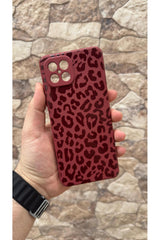 Omix x600 Uyumlu Leopar Desenli Silikon Darbe Emici Klasik Korumalı Rubber Kılıf