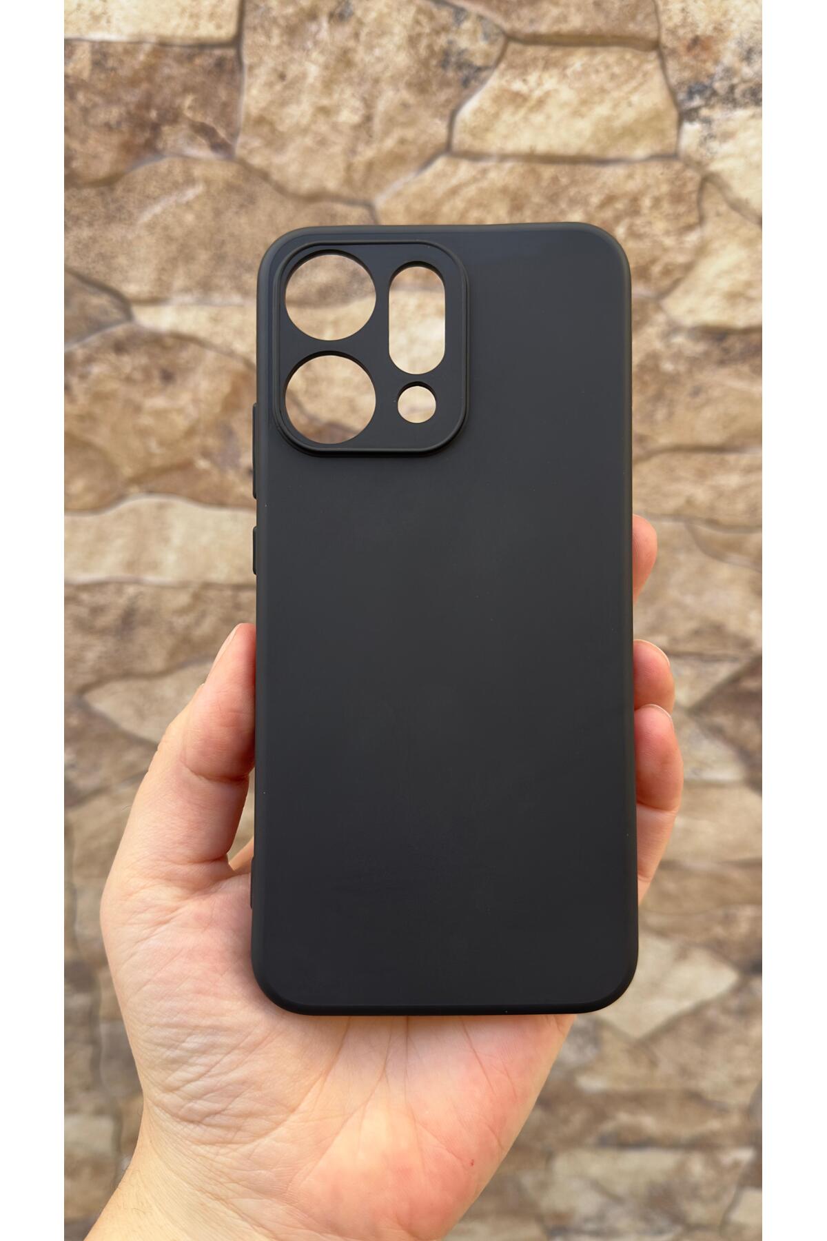 OPPO RENO 14 Uyumlu Silikon Darbe Emici Klasik Korumalı Rubber Kılıf