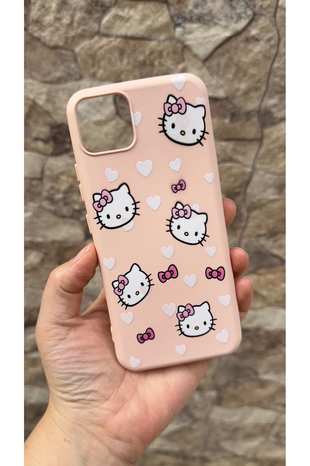 Realme C11 Uyumlu Hello Kity Silikon Darbe Emici Klasik Korumalı Rubber Kılıf