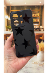 VİVO Y28 Uyumlu Star Silikon Darbe Emici Klasik Korumalı Rubber Kılıf