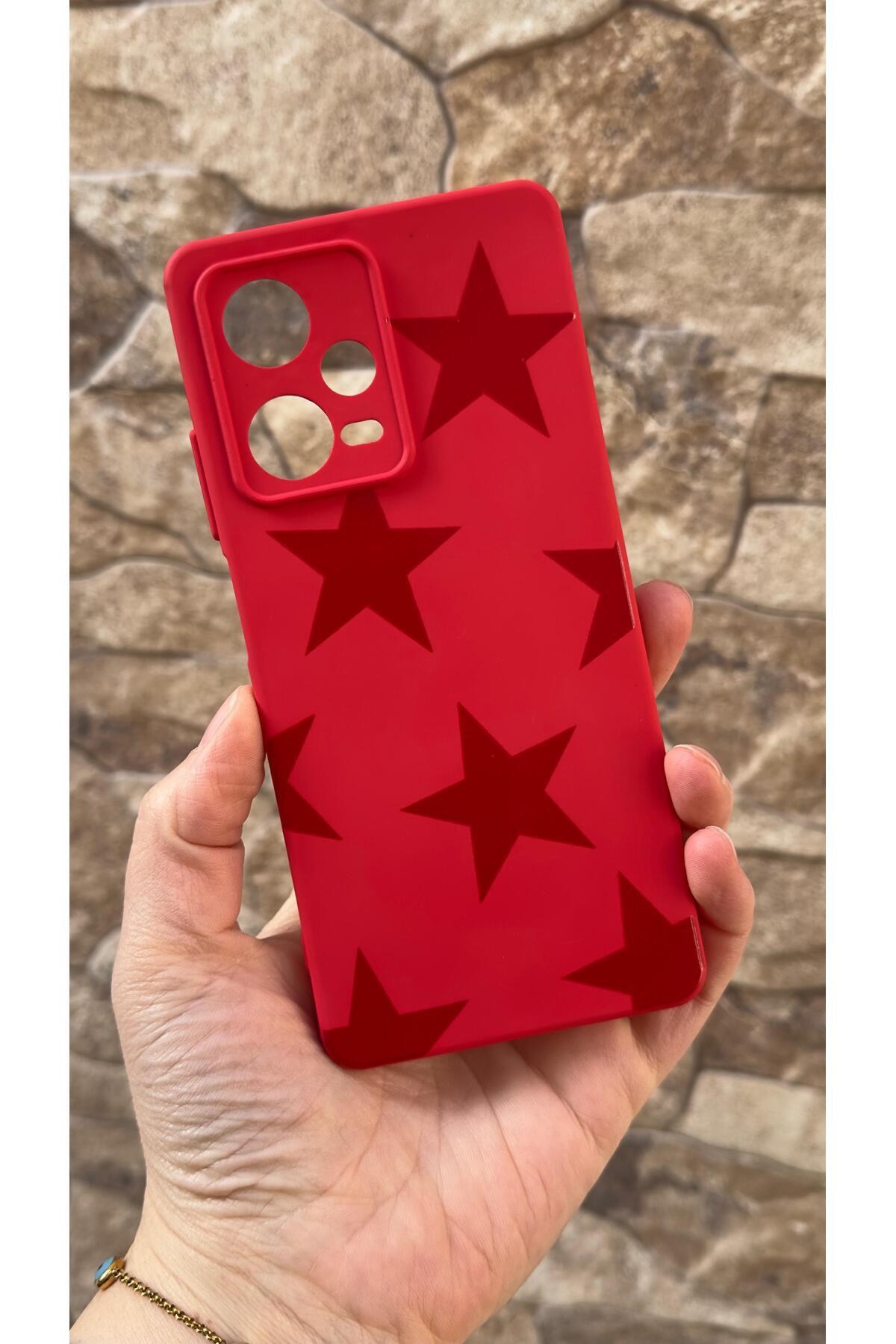 Redmi Note 12 Pro 5G Uyumlu Star Silikon Darbe Emici Klasik Korumalı Rubber Kılıf