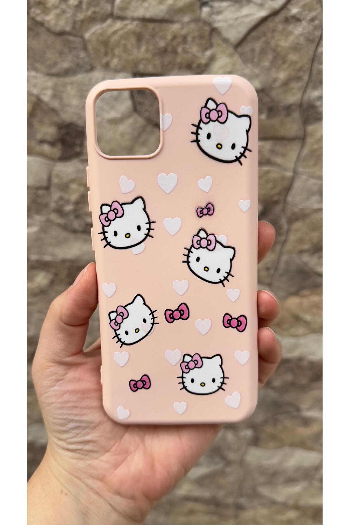 Realme C11 Uyumlu Hello Kity Silikon Darbe Emici Klasik Korumalı Rubber Kılıf