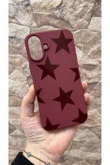 iPhone 16 Uyumlu Star Silikon Darbe Emici Klasik Korumalı Rubber Kılıf