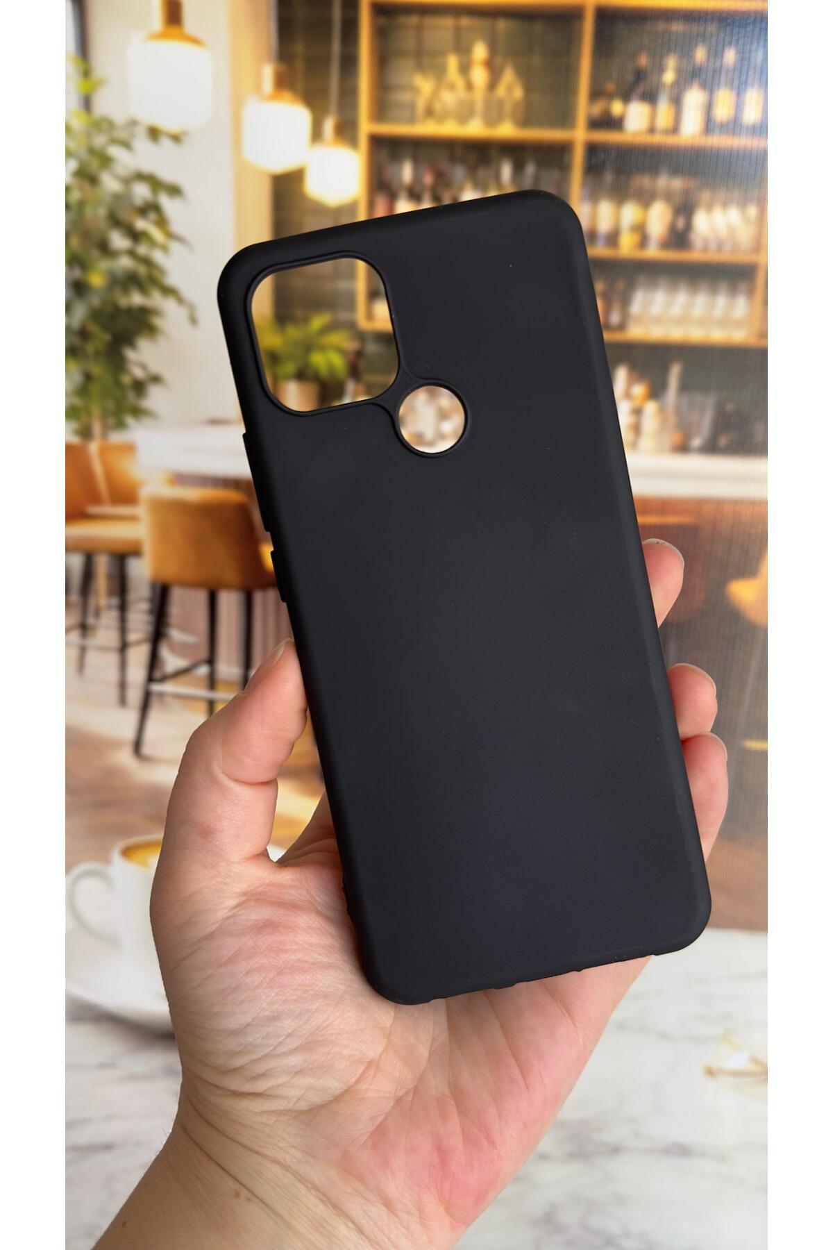 Oppo A15 Uyumlu Silikon Darbe Emici Klasik Korumalı Rubber Kılıf