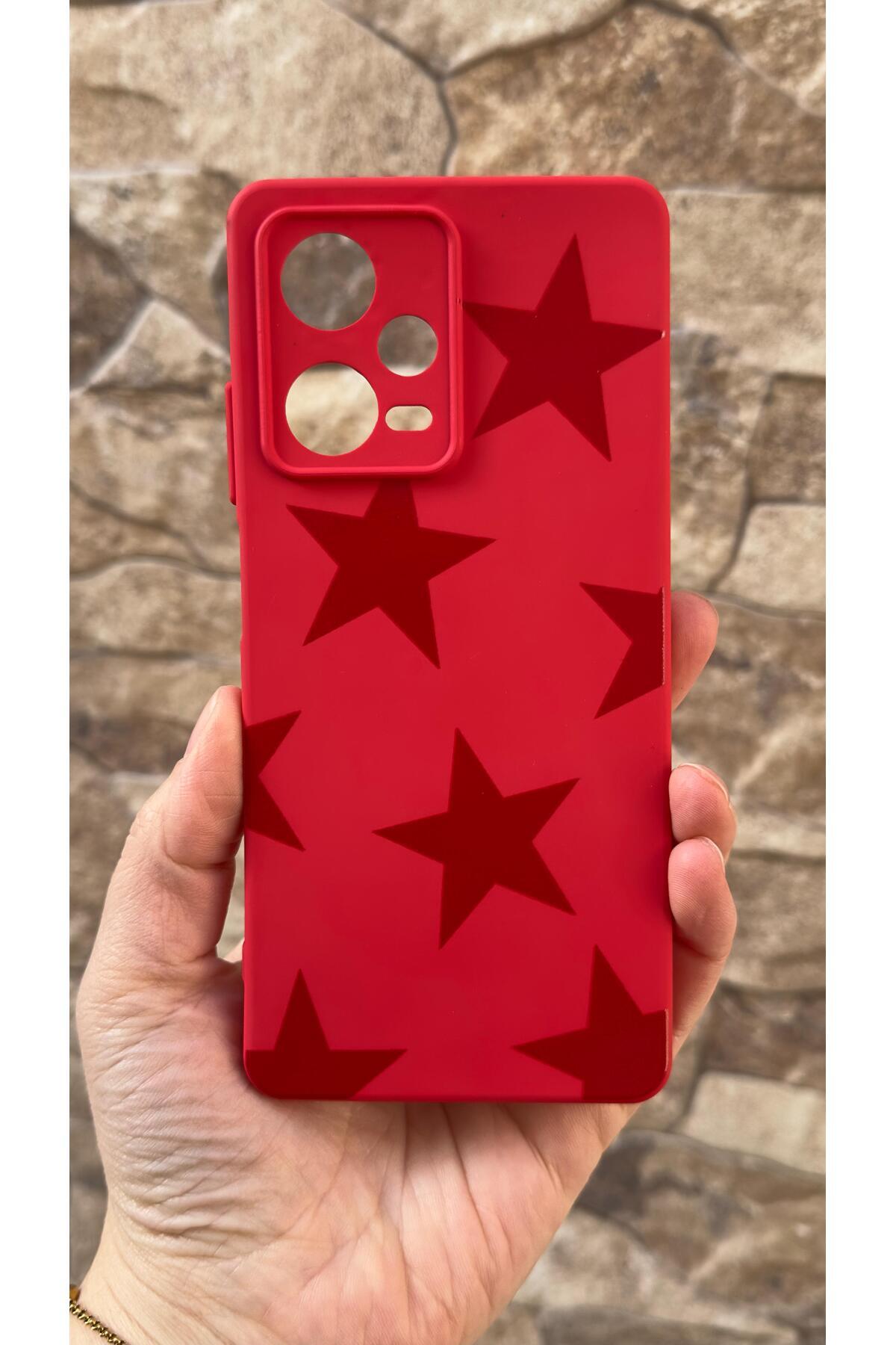 Redmi Note 12 Pro 5G Uyumlu Star Silikon Darbe Emici Klasik Korumalı Rubber Kılıf