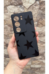 VİVO V29 Uyumlu Star Silikon Darbe Emici Klasik Korumalı Rubber Kılıf