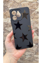 Omix X6 Uyumlu Star Desenli Silikon Darbe Emici Klasik Korumalı Rubber Kılıf 277
