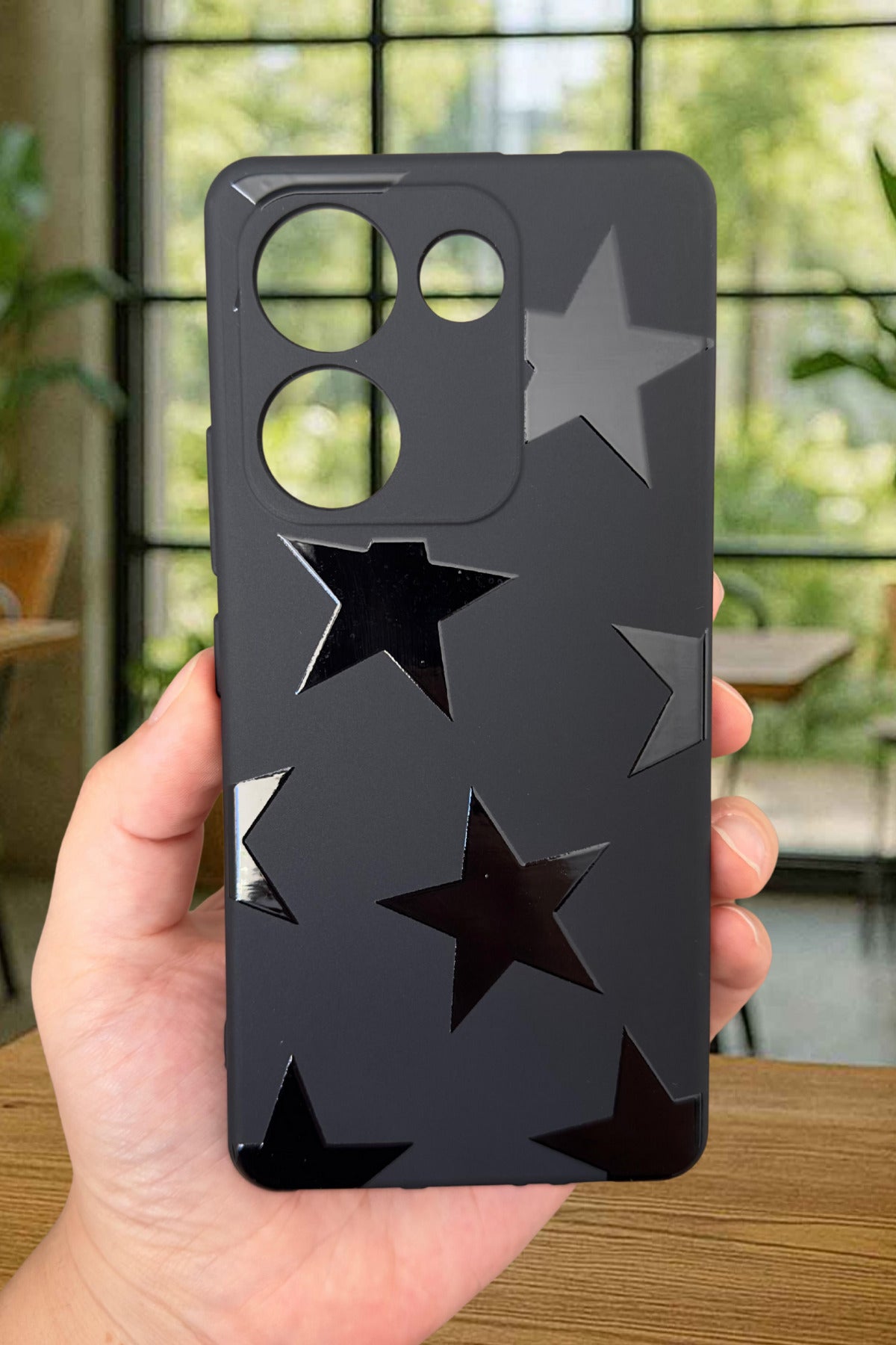 TECNO CAMON 20 PRO Uyumlu STAR Silikon Darbe Emici Klasik Korumalı Rubber Kılıf