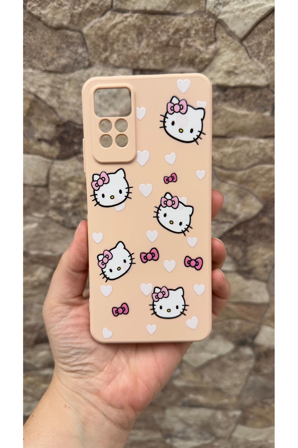 Redmi Note 11 Pro/Note 12 Pro 4G Uyumlu Hello Kity Silikon Darbe Emici Korumalı Rubber Kılıf