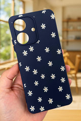 REALME NOTE 60 Uyumlu Mini Papatya Desenli Silikon Darbe Emici Klasik Korumalı Rubber Kılıf