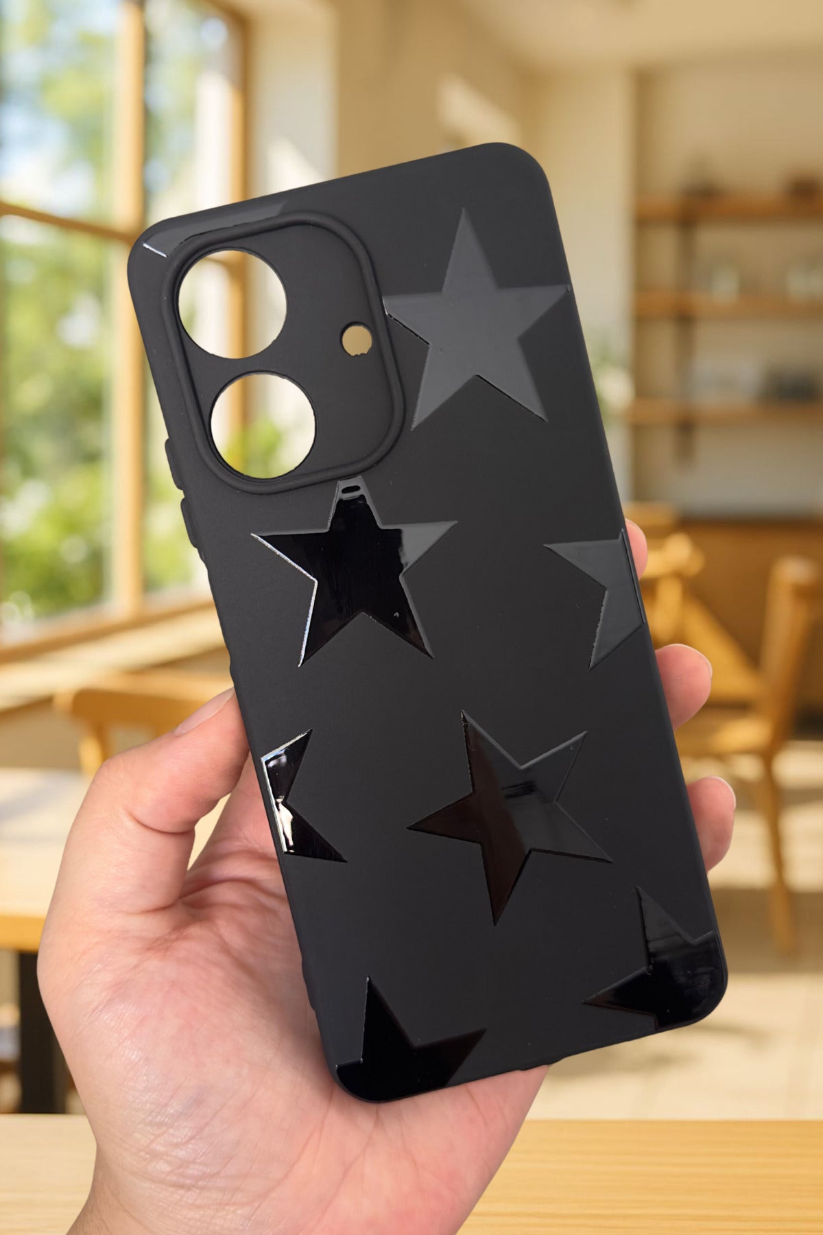 REALME NOTE 60 Uyumlu STAR Silikon Darbe Emici Klasik Korumalı Rubber Kılıf