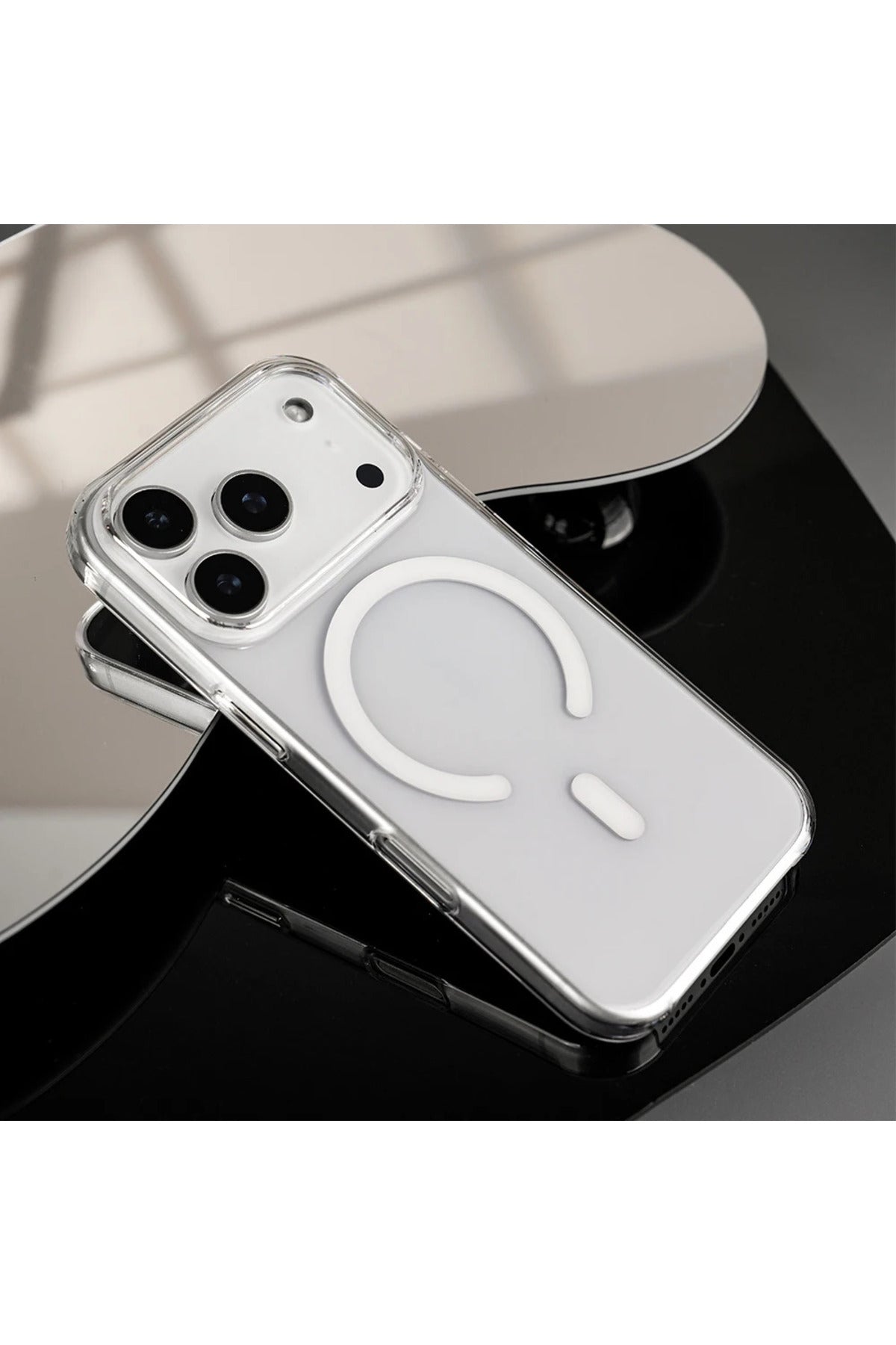 iPhone 17 Pro Uyumlu Kılıf SARARMAZ Orjinal Magsafe Şarj Özellikli Sert PC Magsafe Kılıf