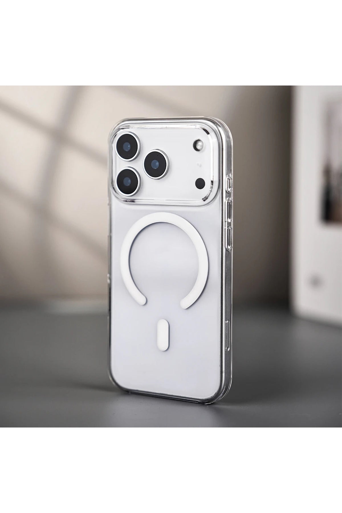 iPhone 17 Pro Uyumlu Kılıf SARARMAZ Orjinal Magsafe Şarj Özellikli Sert PC Magsafe Kılıf