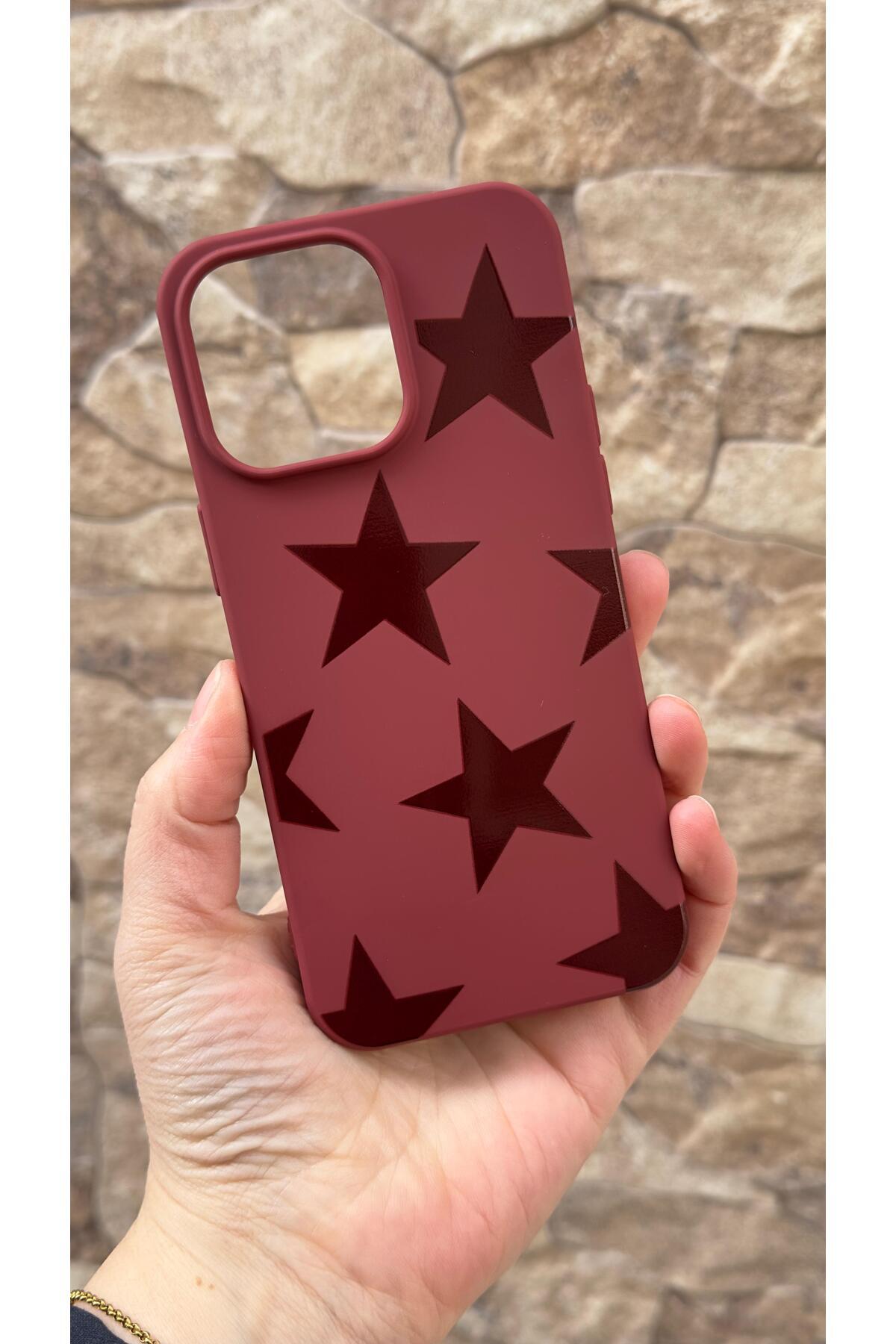 iPhone 15 Pro Max Uyumlu Star Silikon Darbe Emici Klasik Korumalı Rubber Kılıf