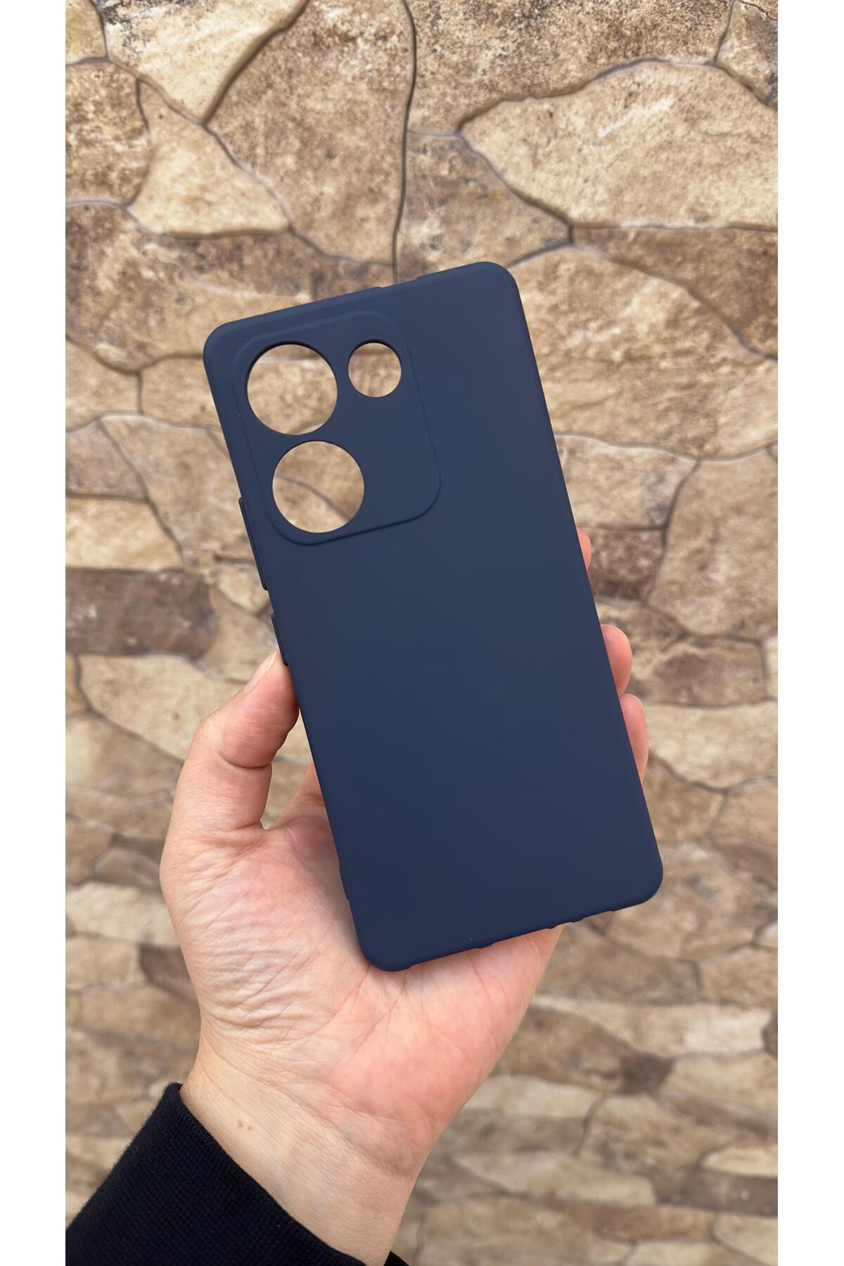 TECNO CAMON 20 PRO Uyumlu Silikon Darbe Emici Klasik Korumalı Rubber Kılıf