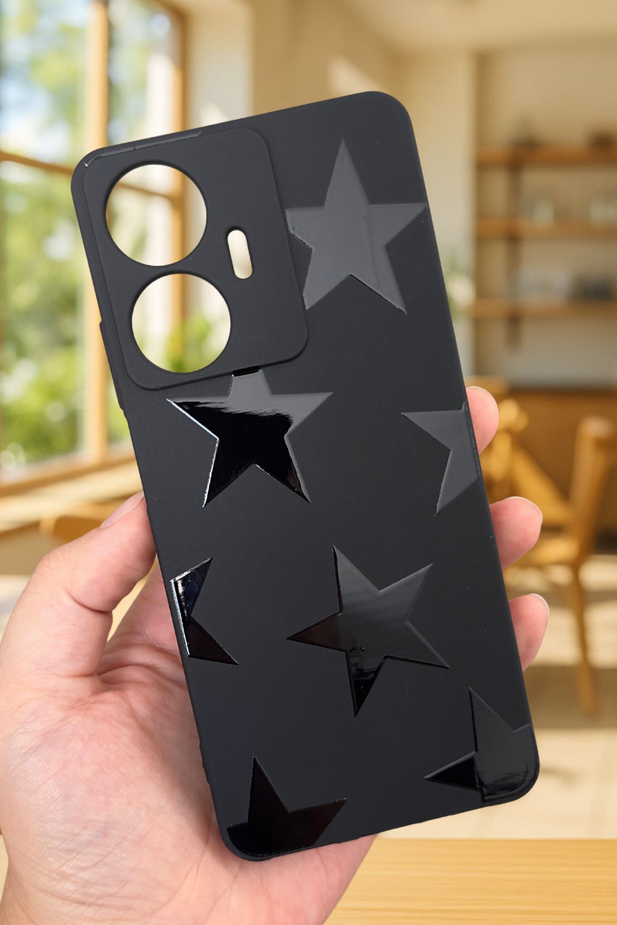 Realme C55 Uyumlu STAR Silikon Darbe Emici Klasik Korumalı Rubber Kılıf