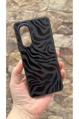 Huawei Nova 9 Se Uyumlu Zebra Desenli Silikon Darbe Emici Klasik Korumalı Klasik Rubber Kılıf