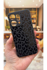 OPPO RENO 14 Uyumlu Leopar Desenli Silikon Darbe Emici Klasik Korumalı Rubber Kılıf