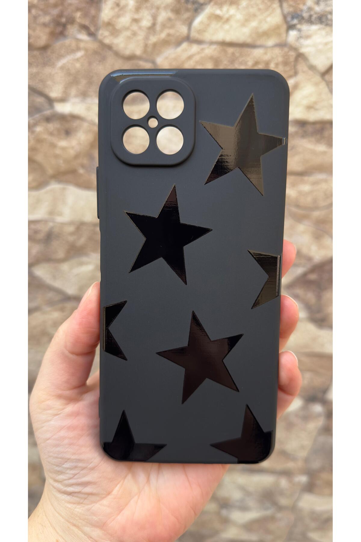 Omix x600 Uyumlu Star Desenli Silikon Darbe Emici Klasik Korumalı Rubber Kılıf 277
