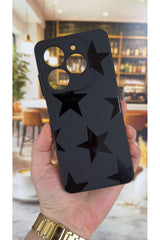 Tecno Spark 20/20C Uyumlu Star Silikon Darbe Emici Klasik Korumalı Rubber Kılıf