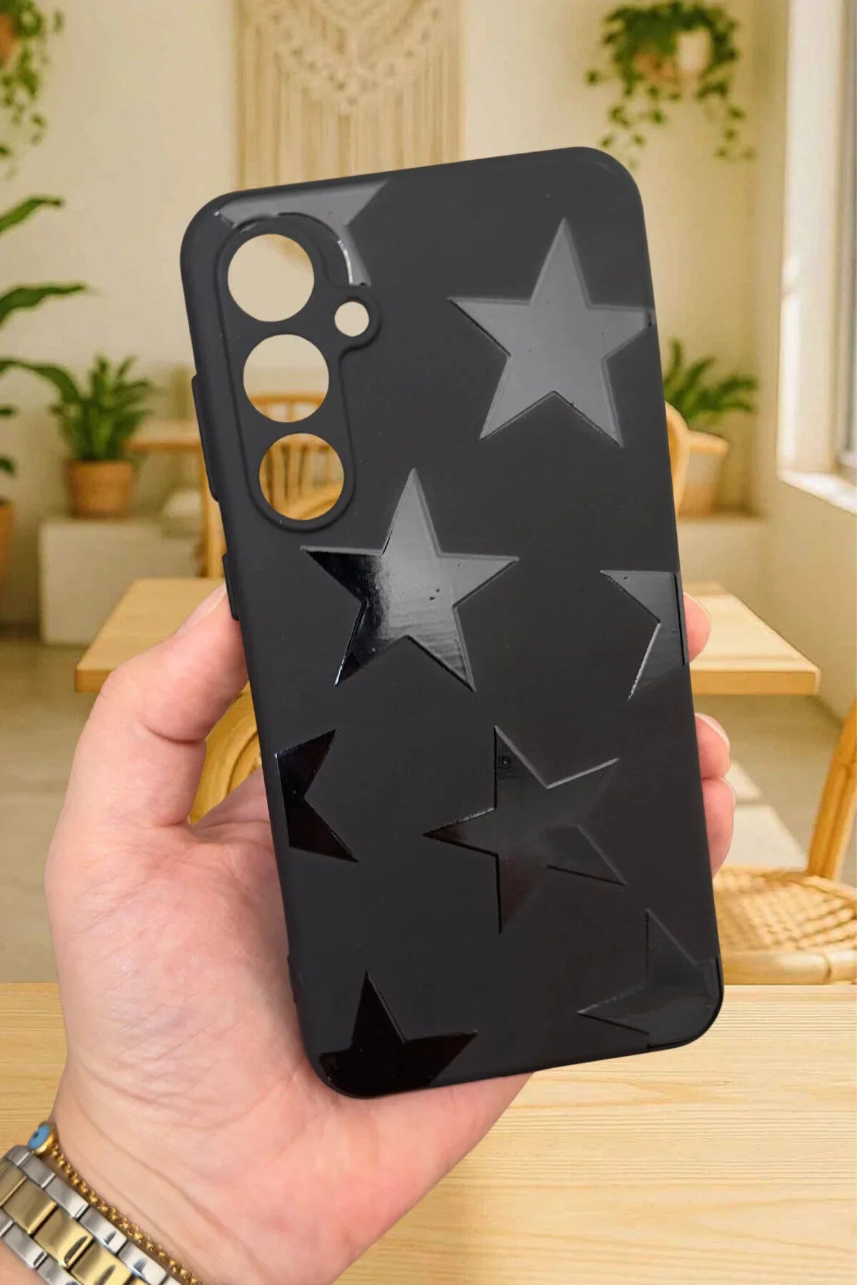 Samsung Galaxy S25 Uyumlu Star Silikon Darbe Emici Klasik Korumalı Rubber Kılıf