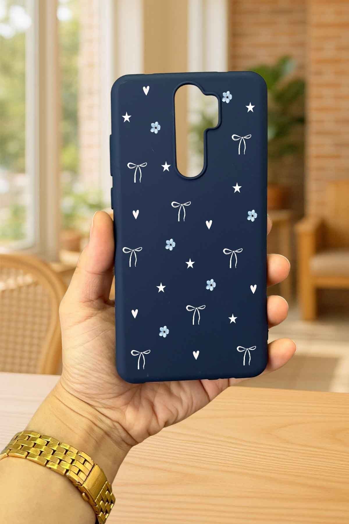 OPPO RENO 2Z Uyumlu Mini Fiyonk Desenli Silikon Darbe Emici Klasik Korumalı Rubber Kılıf