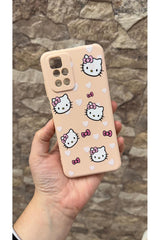 Xiaomi Redmi 10 2022 Uyumlu Hello Kity Silikon Darbe Emici Klasik Korumalı Rubber Kılıf
