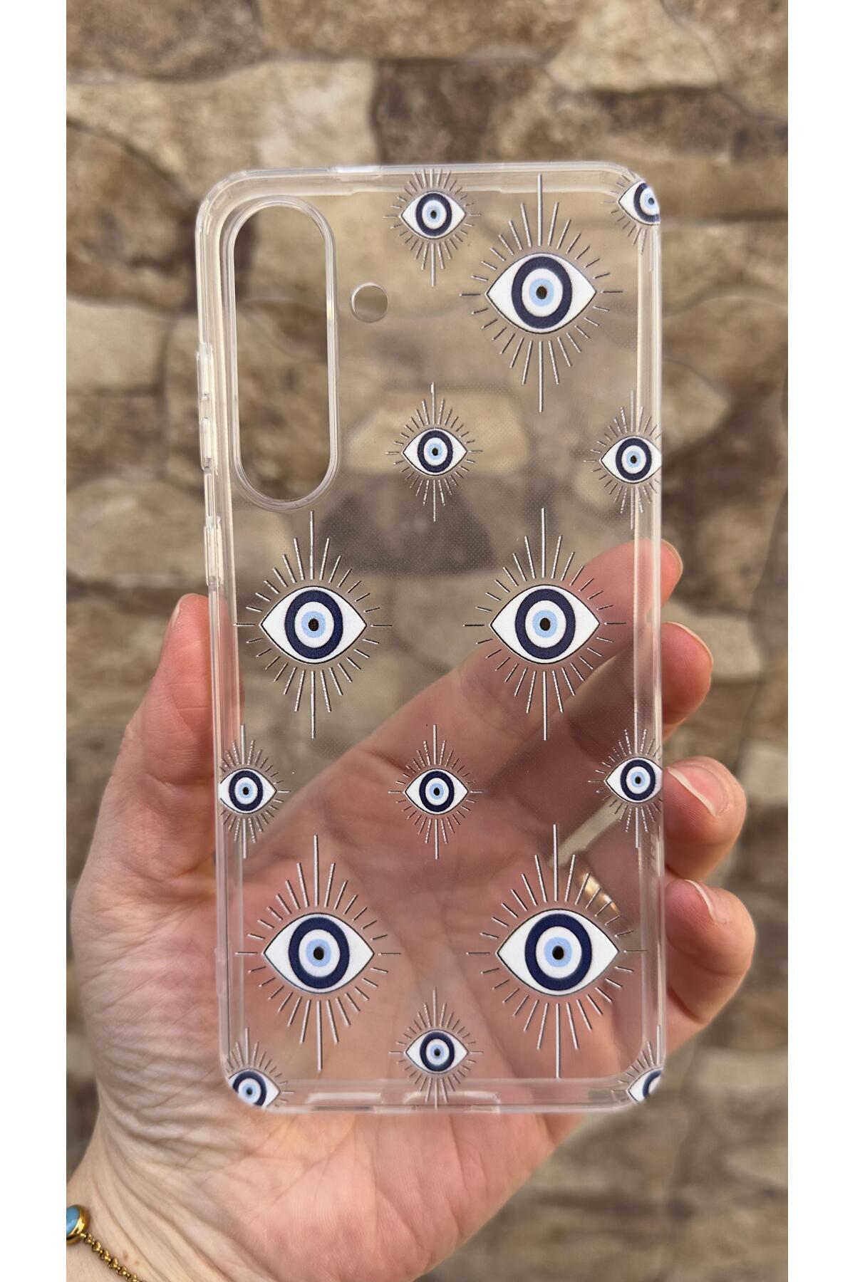 Samsung Galaxy S25 FE Uyumlu Evıleye Desenli Şeffaf Darbe Emici Kamera Korumalı Clear Kılıf