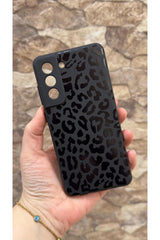 Samsung Galaxy S21 Fe Uyumlu Leopar Desenli Silikon Darbe Emici Klasik Korumalı Rubber Kılıf