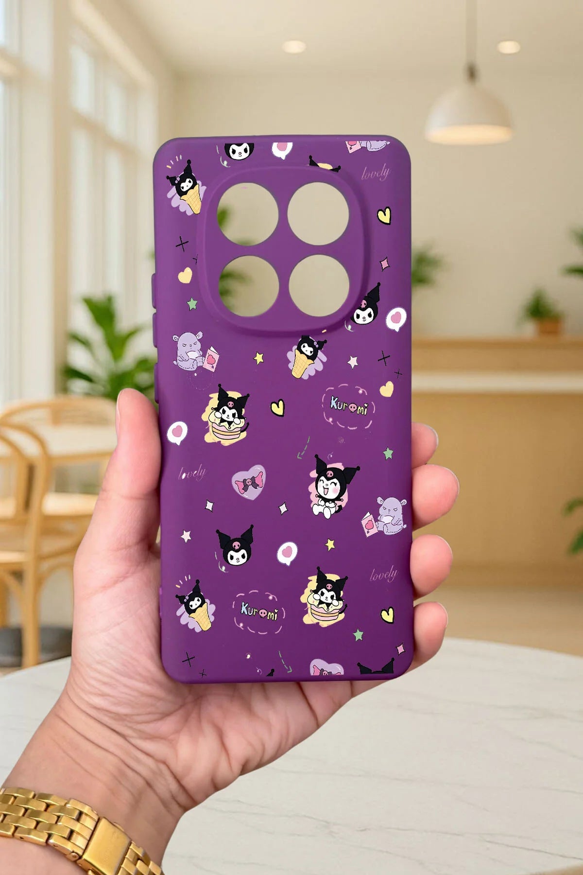 Xiaomi Redmi Note 14 Pro 4G -KURUMI DESENLİ Silikon Darbe Emici Klasik Korumalı Rubber Kılıf