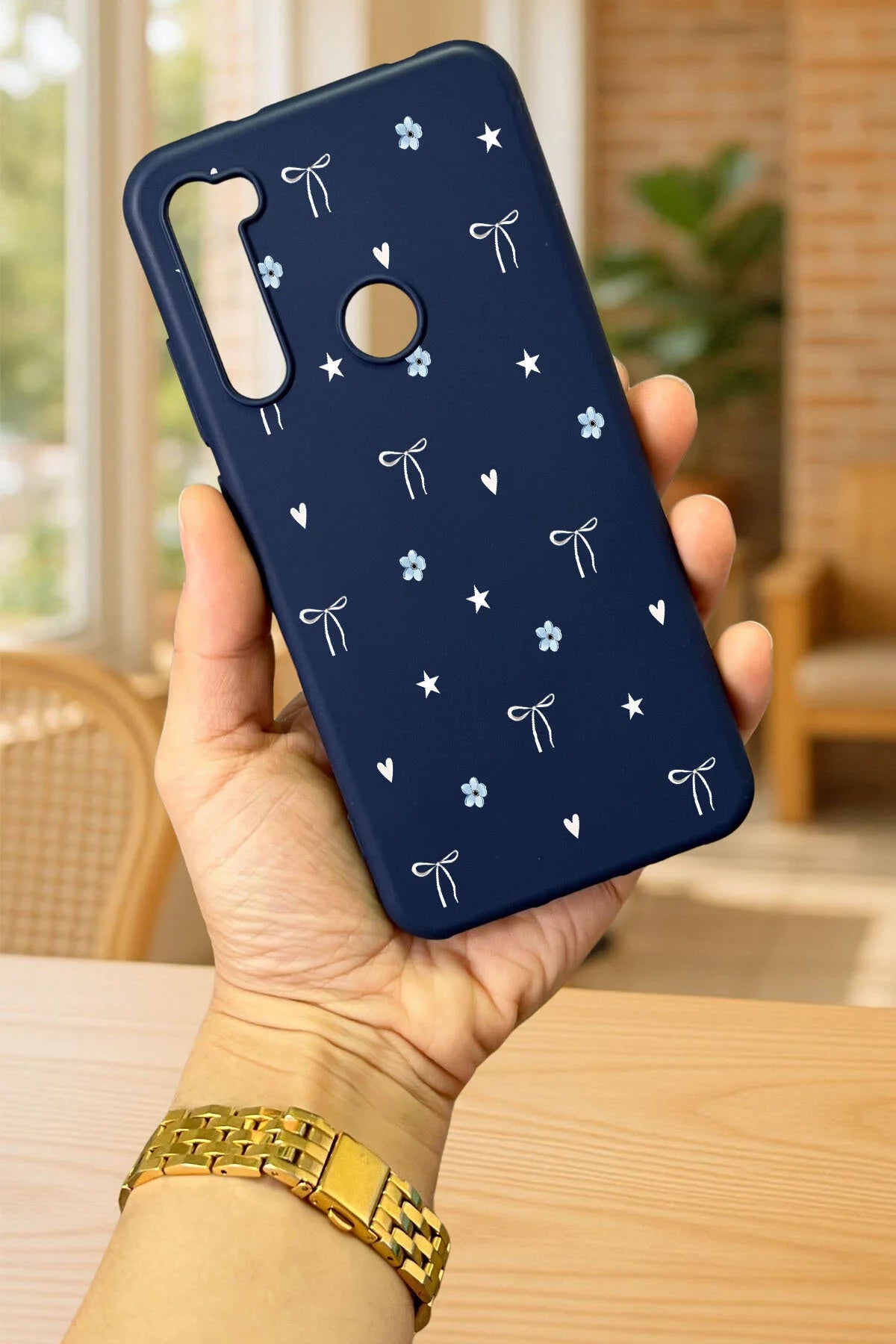 Xiaomi Redmi Note 8 MİNİ FİYONK DESENLİ Silikon Darbe Emici Klasik Korumalı Rubber Kılıf