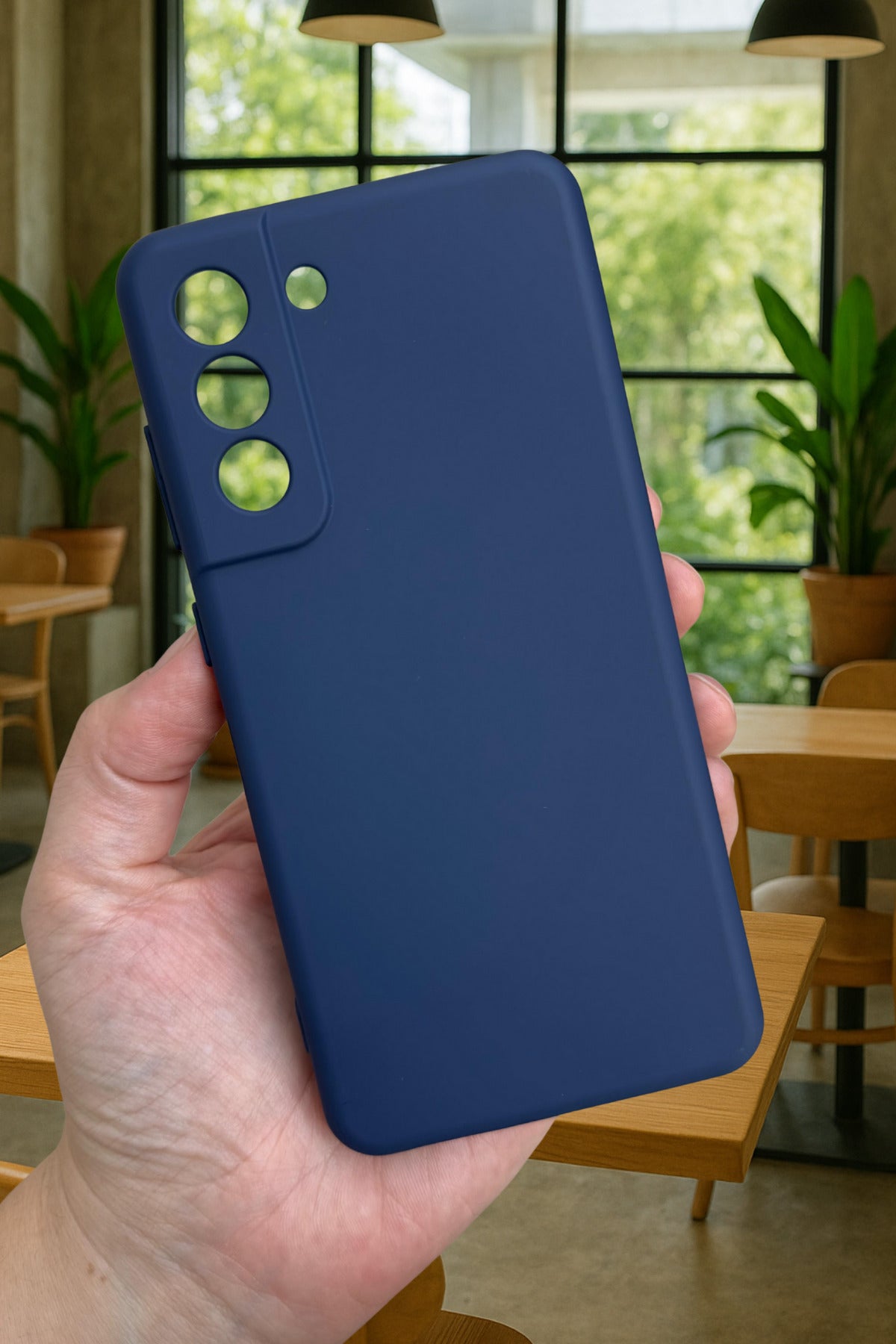 Samsung Galaxy S21 Fe Silikon Darbe Emici Klasik Korumalı Rubber Kılıf