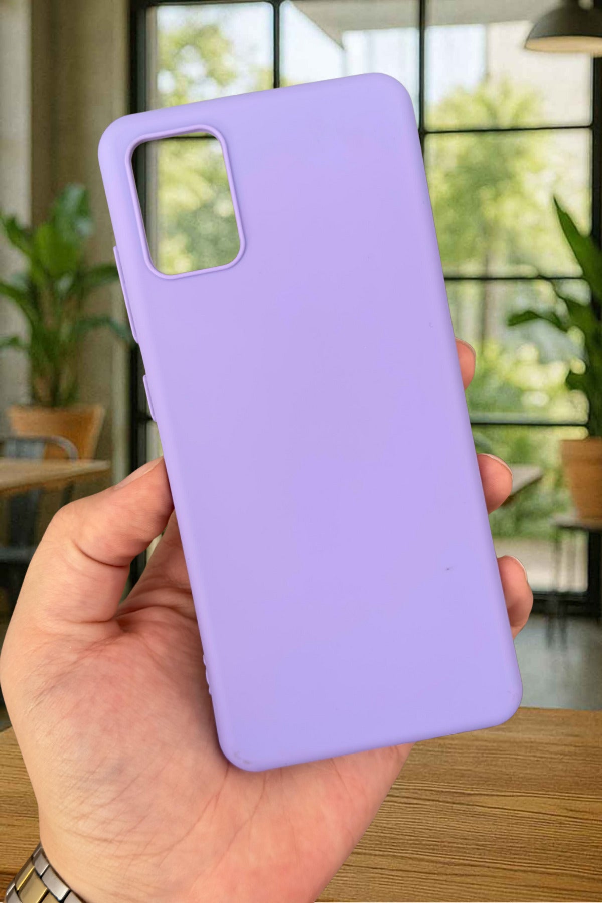 Samsung Galaxy A51 Silikon Darbe Emici Klasik Korumalı Rubber Kılıf