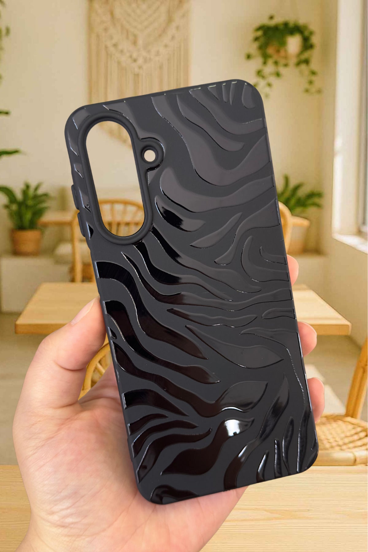 Samsung Galaxy A26 Uyumlu Zebra Desenli Silikon Darbe Emici Klasik Korumalı Rubber Kılıf