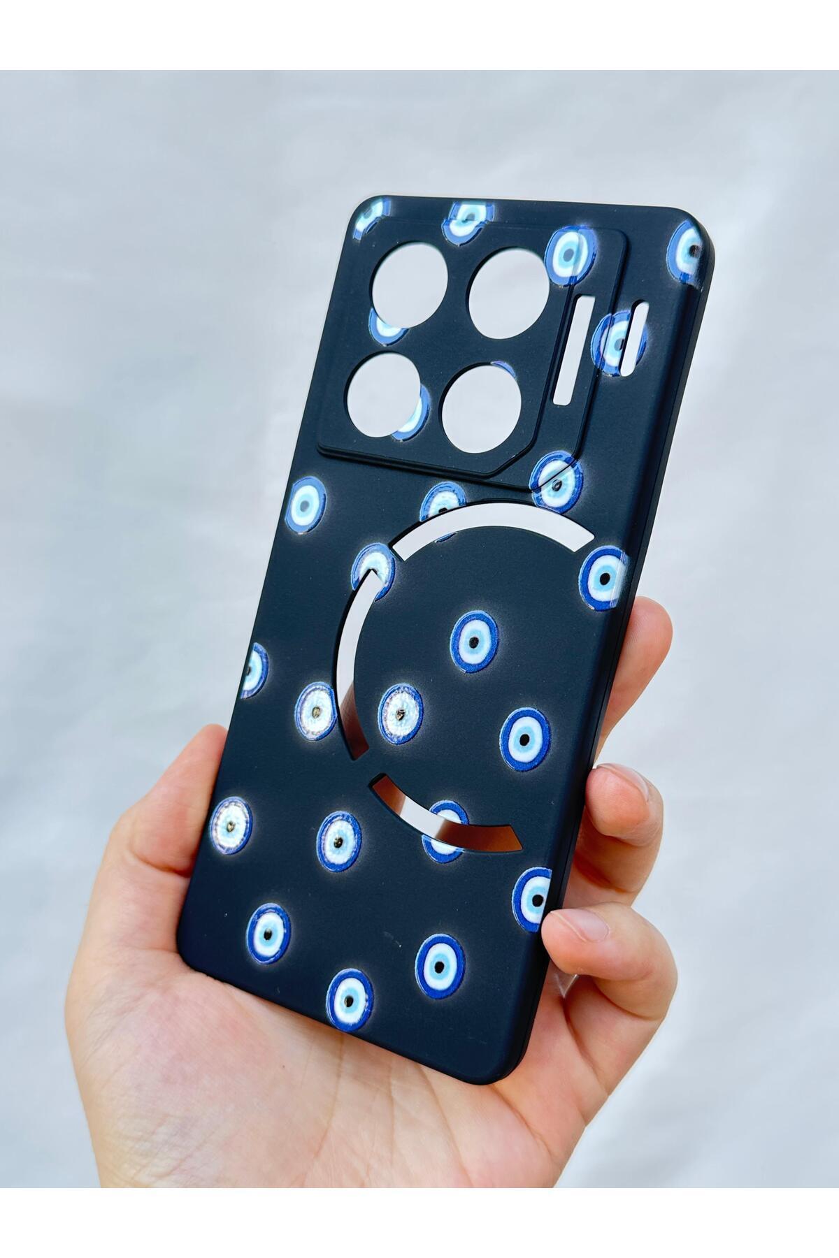 İnfinix GT 20 Pro NAZAR BONCUK DESENLİ Silikon Darbe Emici Klasik Korumalı Rubber Kılıf