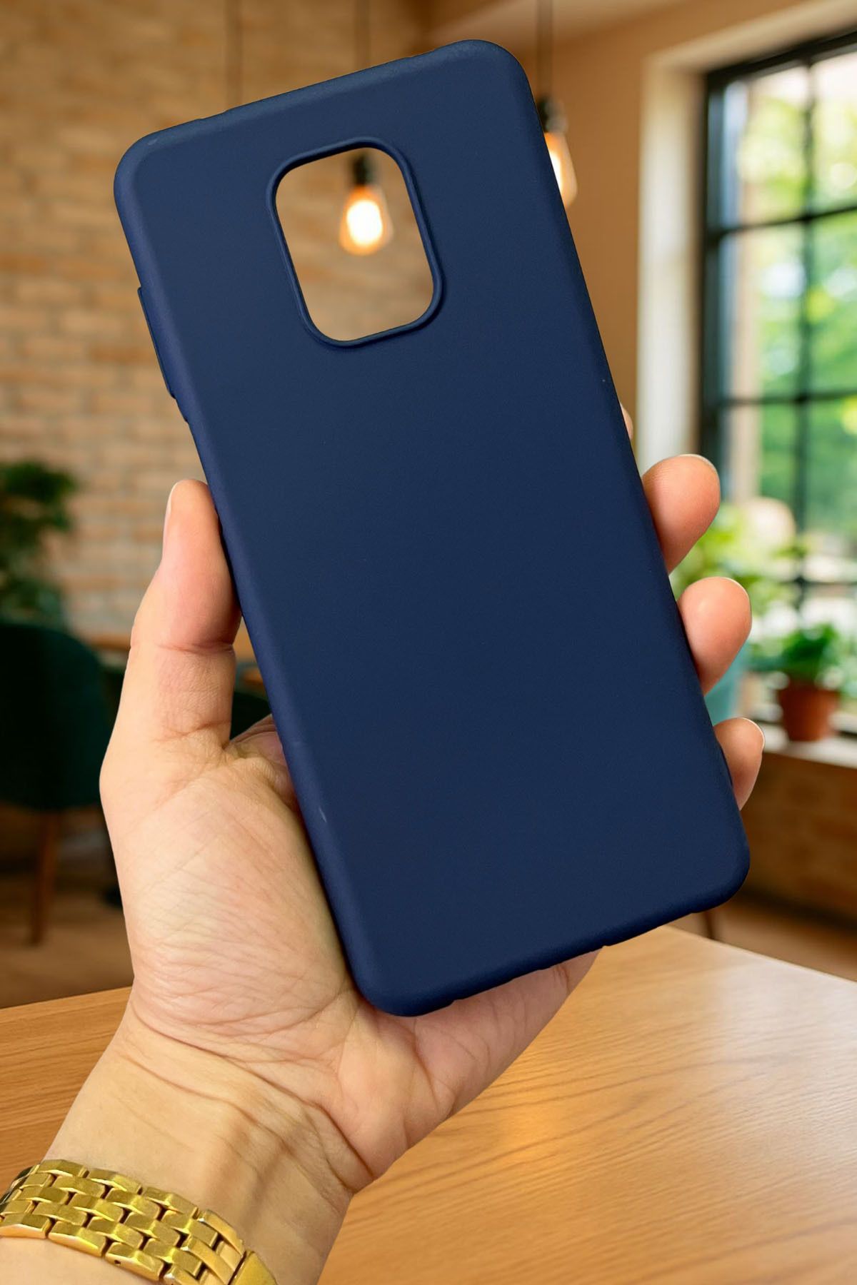 Xiaomi Redmi Note 9 Pro ve 9S Uyumlu Silikon Darbe Emici Klasik Korumalı Rubber Kılıf