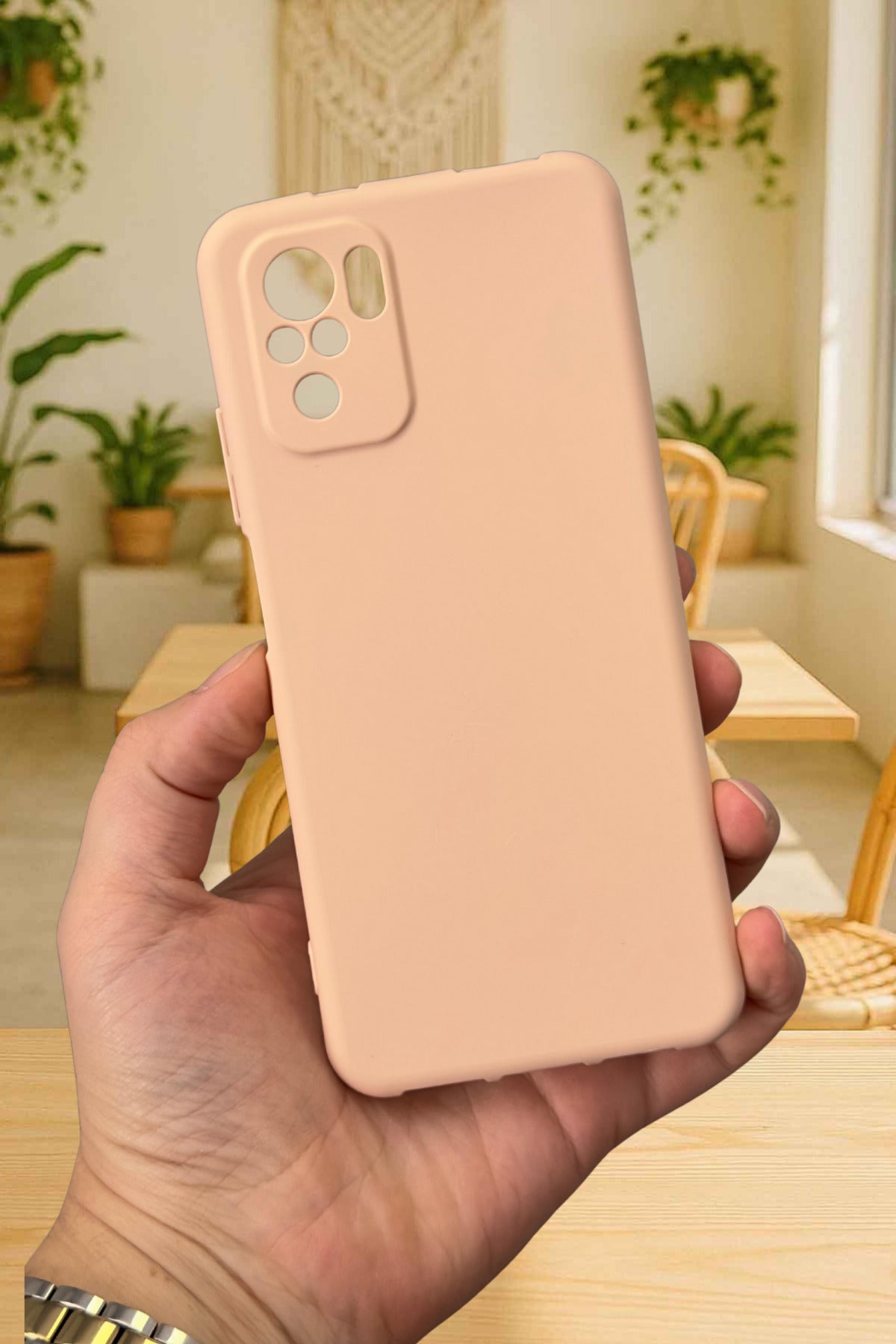 Xiaomi Redmi Note 10 ve 10S Uyumlu Silikon Darbe Emici Klasik Korumalı Rubber Kılıf