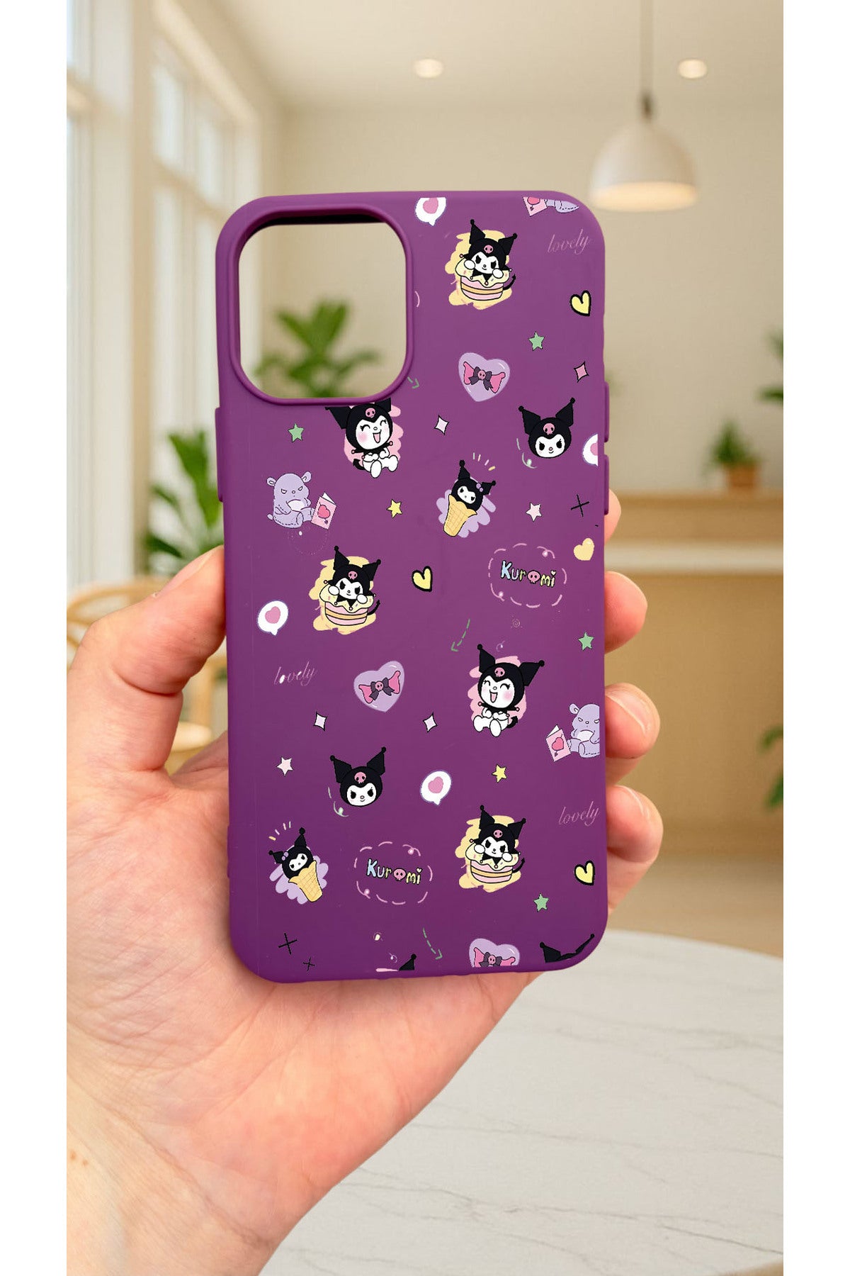 iPhone 13 -KURUMI DESENLİ Silikon Darbe Emici Klasik Korumalı Rubber Kılıf