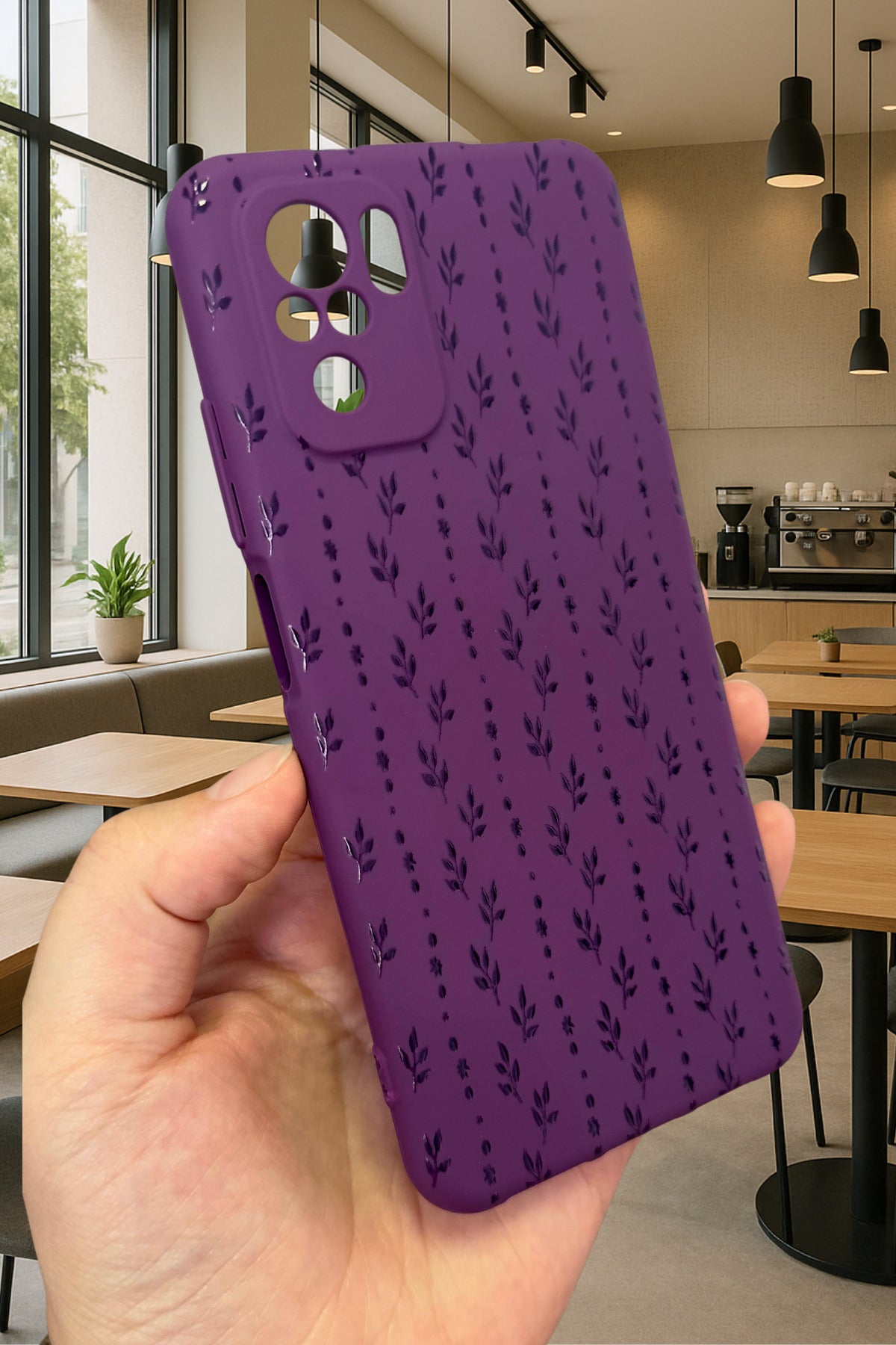 Xiaomi Redmi Note 10/10S Uyumlu SARMAŞIK DESENLİ Silikon Darbe Emici Klasik Korumalı Rubber Kılıf