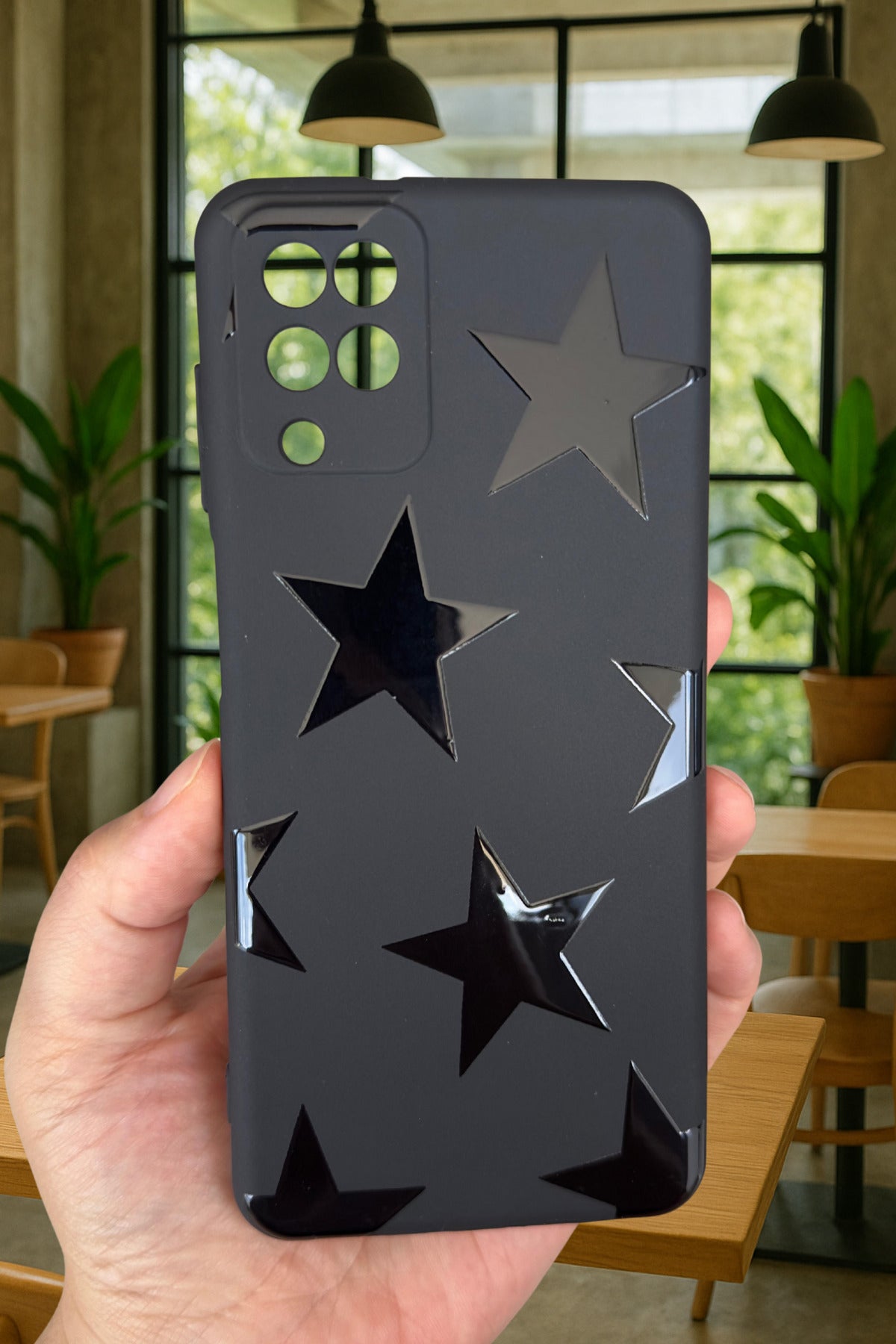 Samsung Galaxy A12 Uyumlu STAR Silikon Darbe Emici Klasik Korumalı Rubber Kılıf