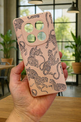 Xiaomi Redmi Note 14 Pro 4G -LEOPAR DESENLİ Silikon Darbe Emici Klasik Korumalı Rubber Kılıf