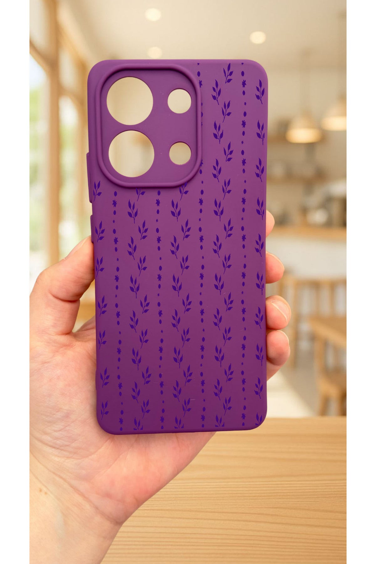 Xiaomi Redmi Note 13 Pro 4G SARMAŞIK DESENLİ Silikon Darbe Emici Klasik Korumalı Rubber Kılıf