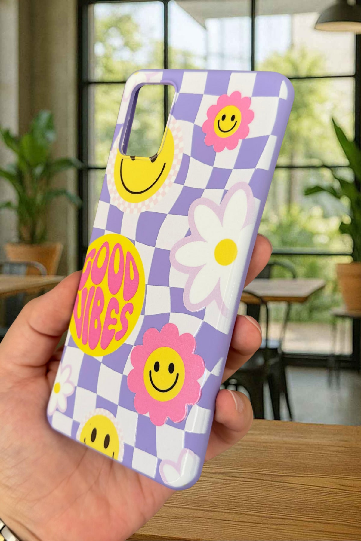 Samsung Galaxy A51 Uyumlu Good Vibes Silikon Darbe Emici Klasik Korumalı Rubber Kılıf