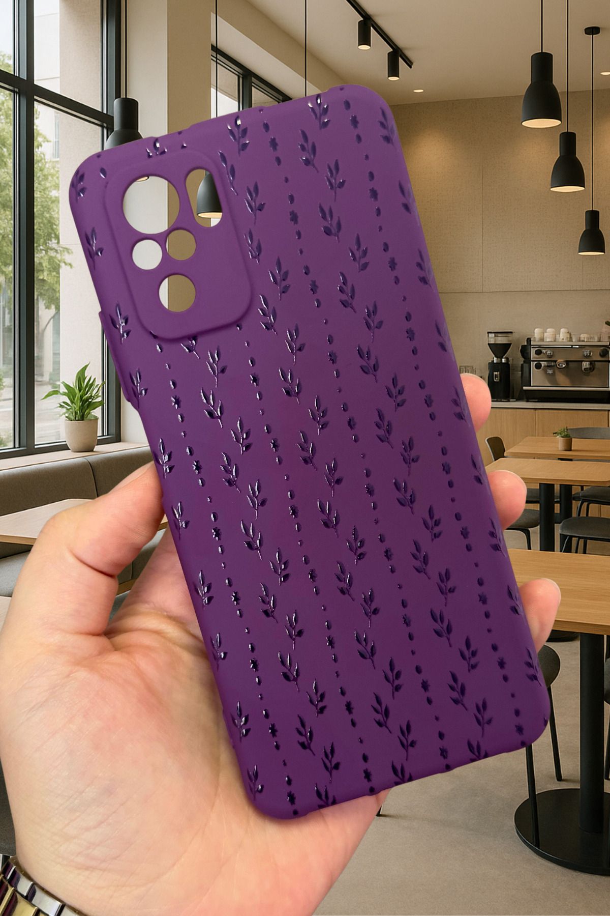 Xiaomi Redmi Note 10/10S Uyumlu SARMAŞIK DESENLİ Silikon Darbe Emici Klasik Korumalı Rubber Kılıf