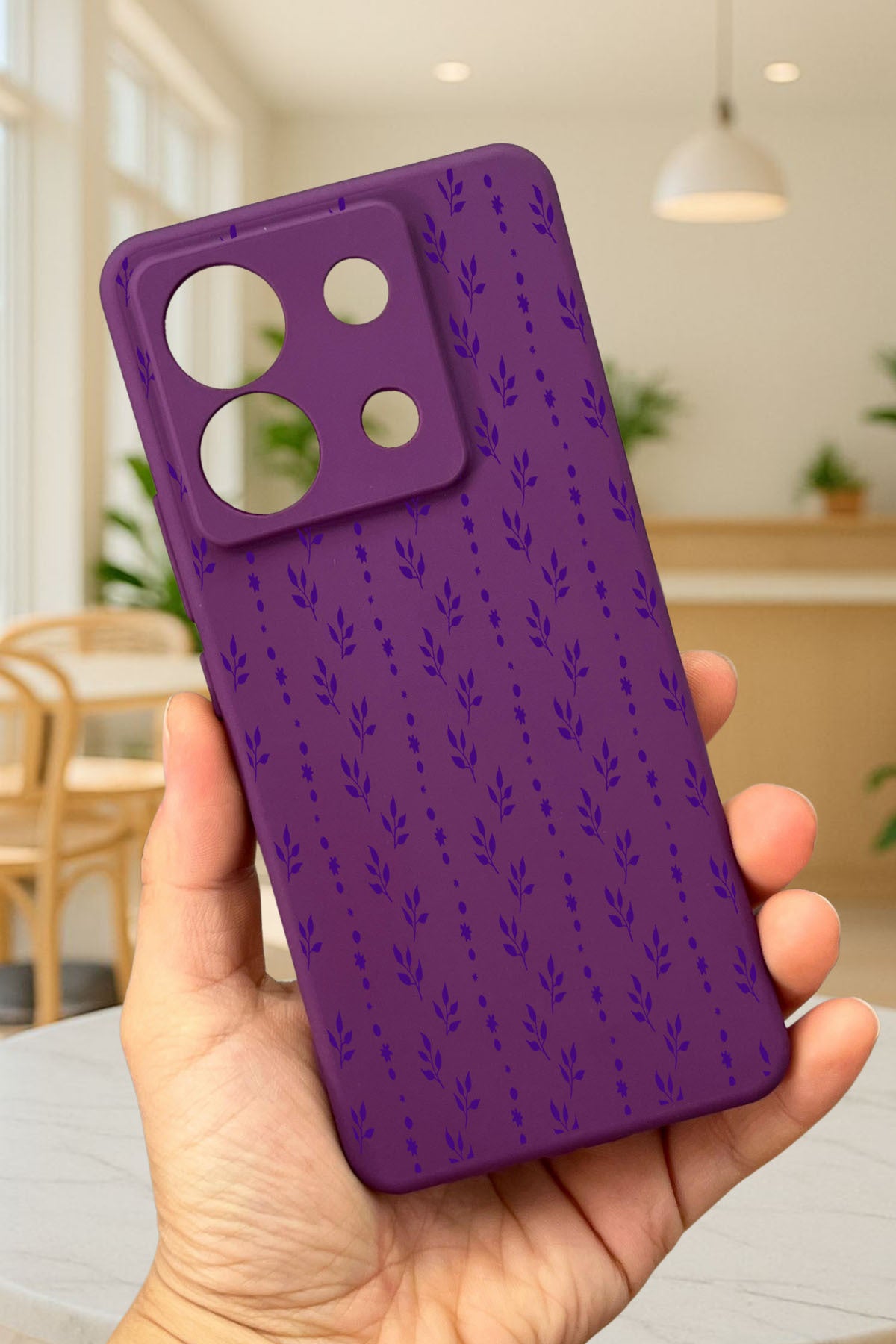 Xiaomi Redmi Note 13 Pro 5G SARMAŞIK DESENLİ Silikon Darbe Emici Klasik Korumalı Rubber Kılıf