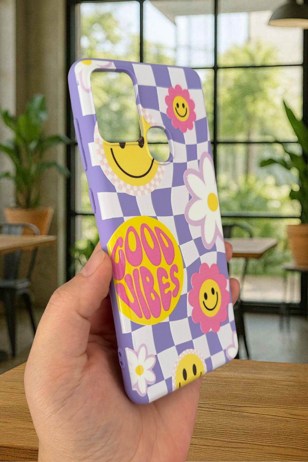 Samsung Galaxy A21s Uyumlu Good Vibes Silikon Darbe Emici Klasik Korumalı Rubber Kılıf